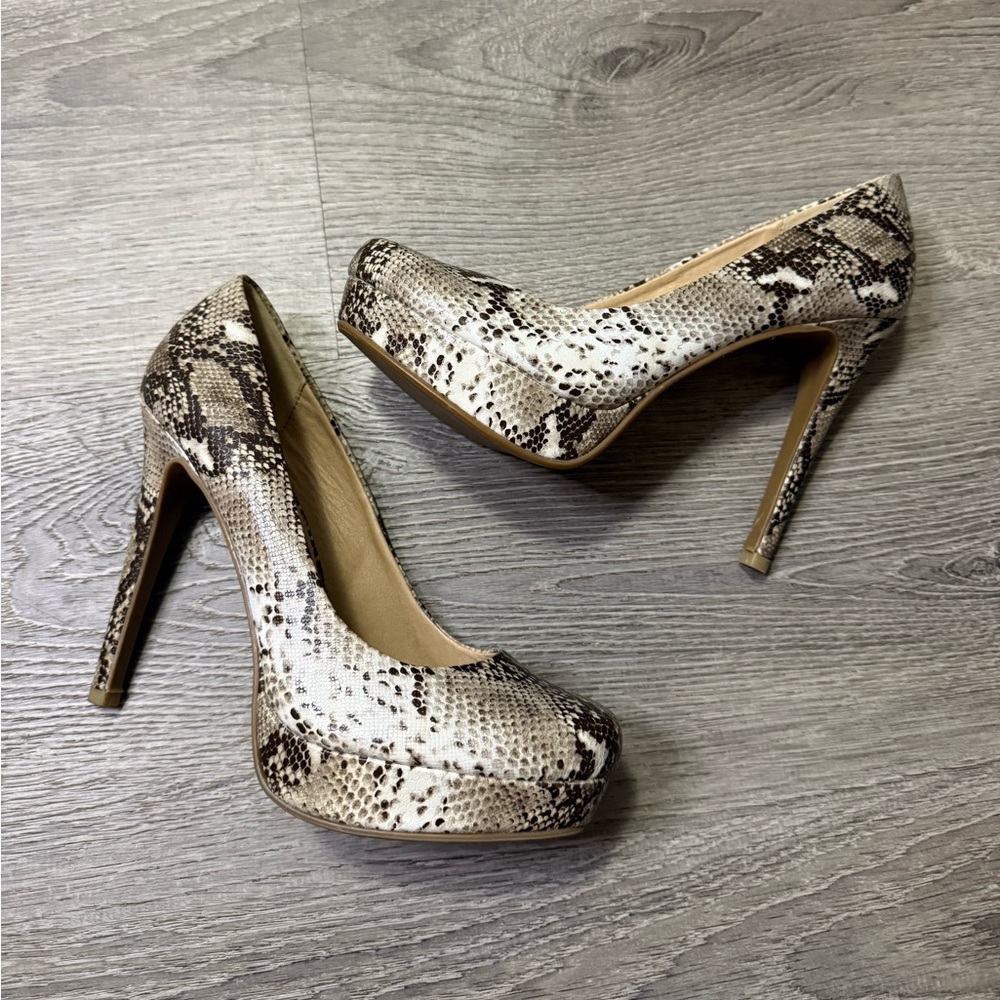 Chinese Laundry Python Platform Heels - image 4